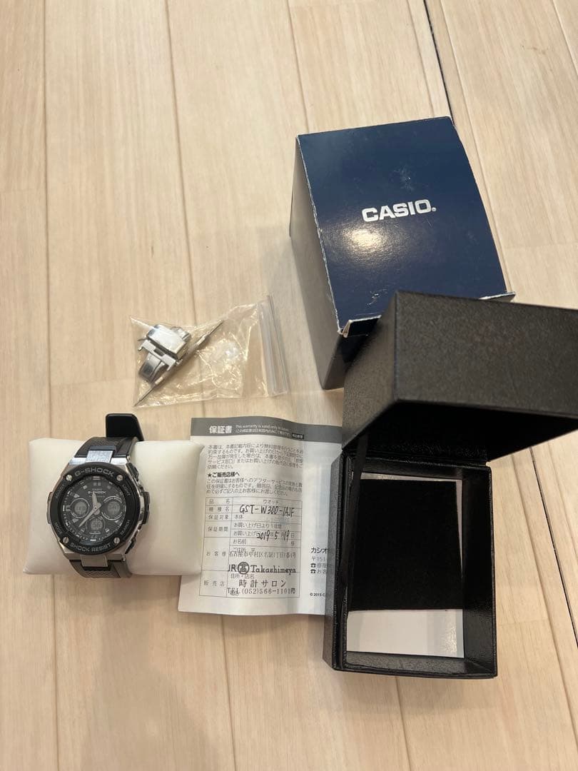 CASIO G-SHOCK ブラック GST−Ｗ300−1AJF