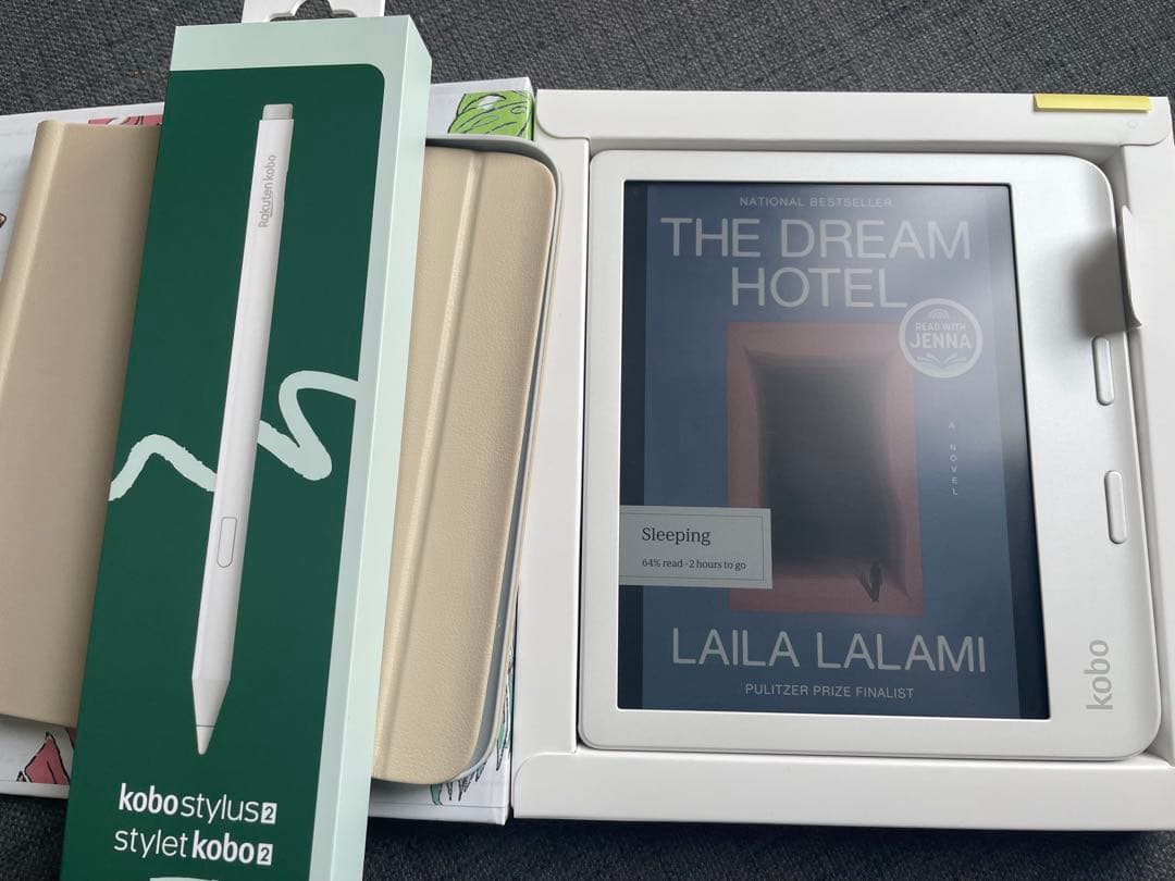 Kobo Libra Colour（ホワイト）本体 + スタイラス + カバー