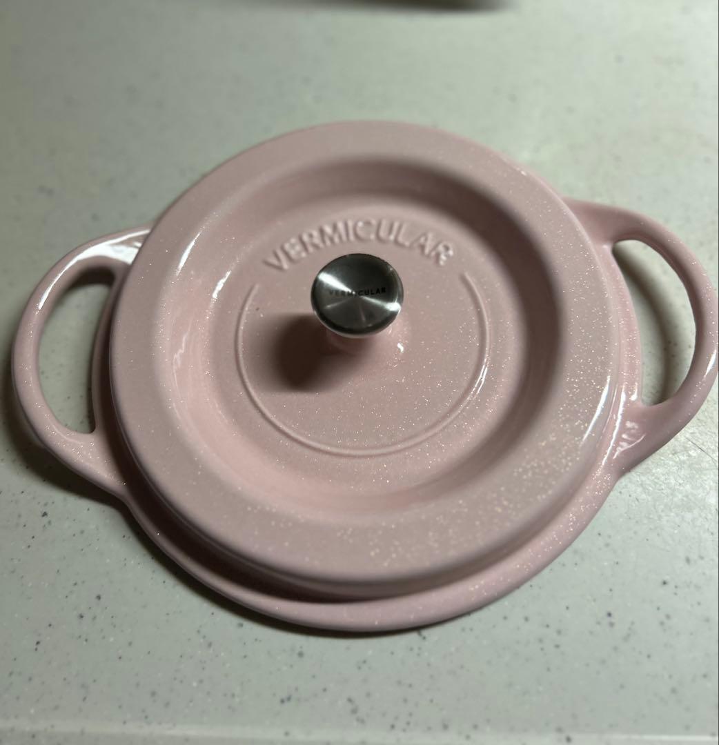 VERMICULAR ピンク 両手鍋 18cm レシピ本セット