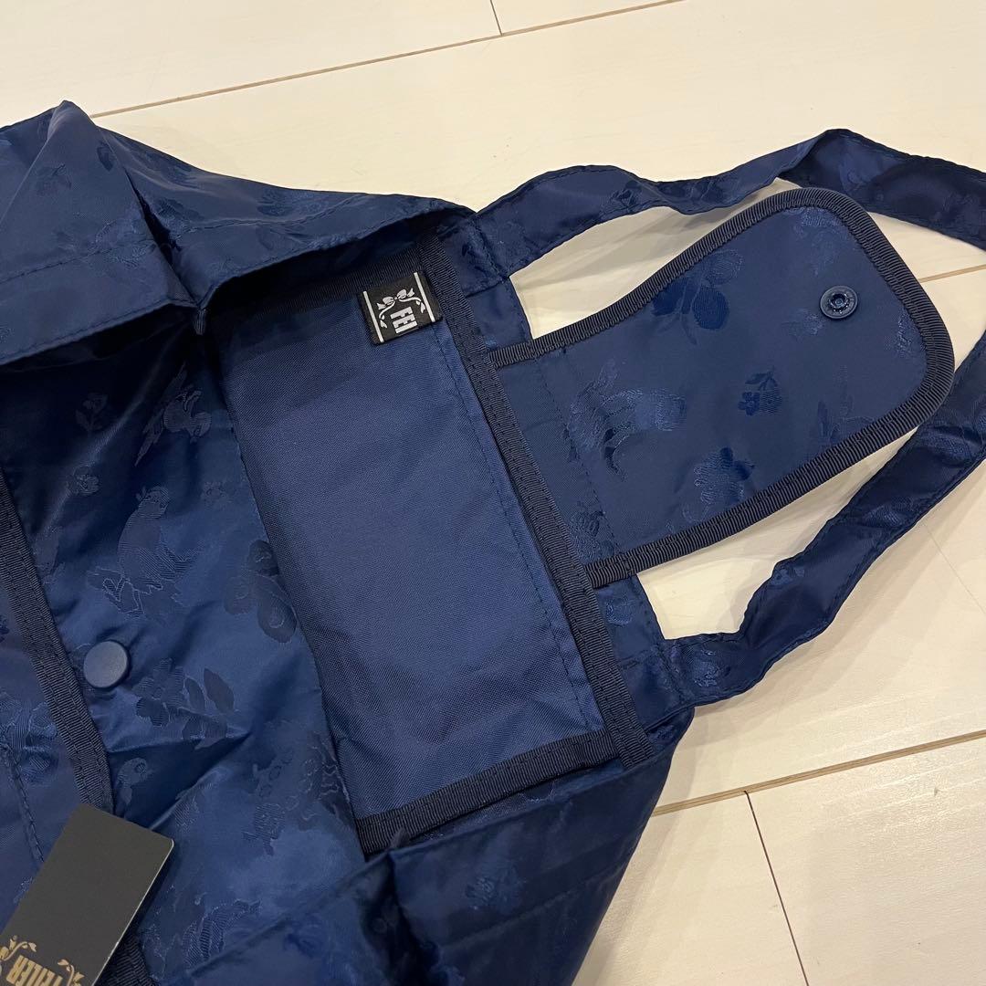 FEILER ハイジ　ジャガード織り携帯バッグ ネイビー　タグ付き