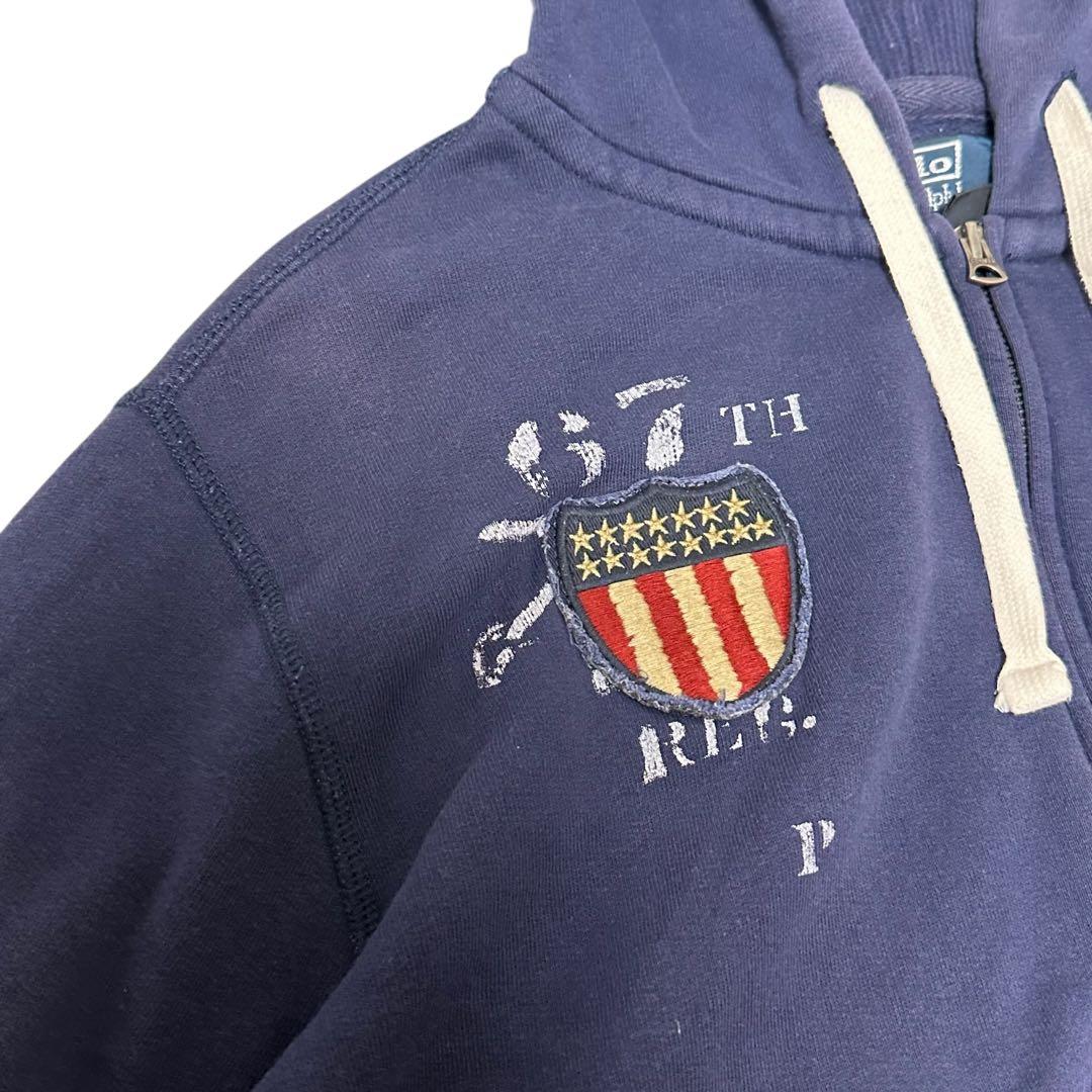 POLO RALPH LAUREN フルジップアップパーカー ネイビー フェード