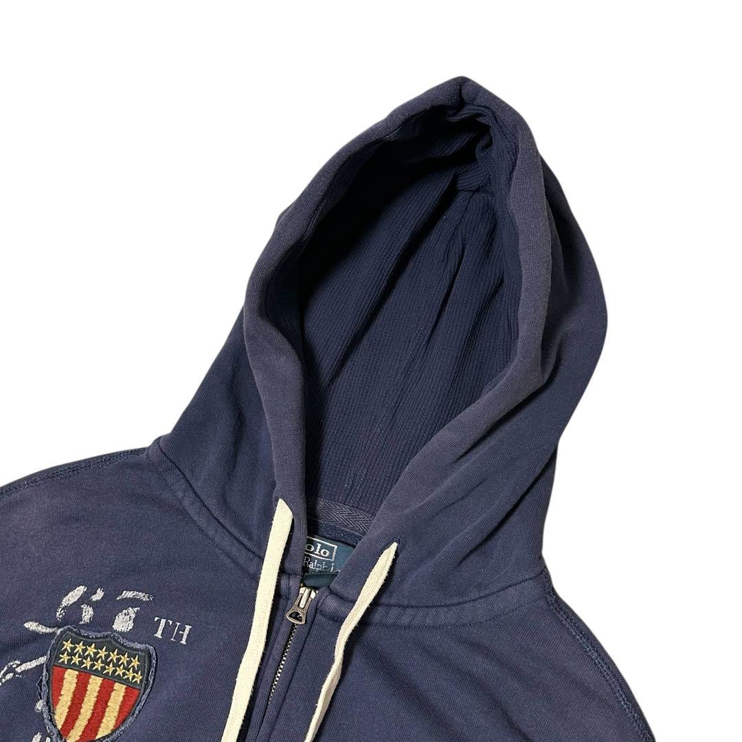 POLO RALPH LAUREN フルジップアップパーカー ネイビー フェード