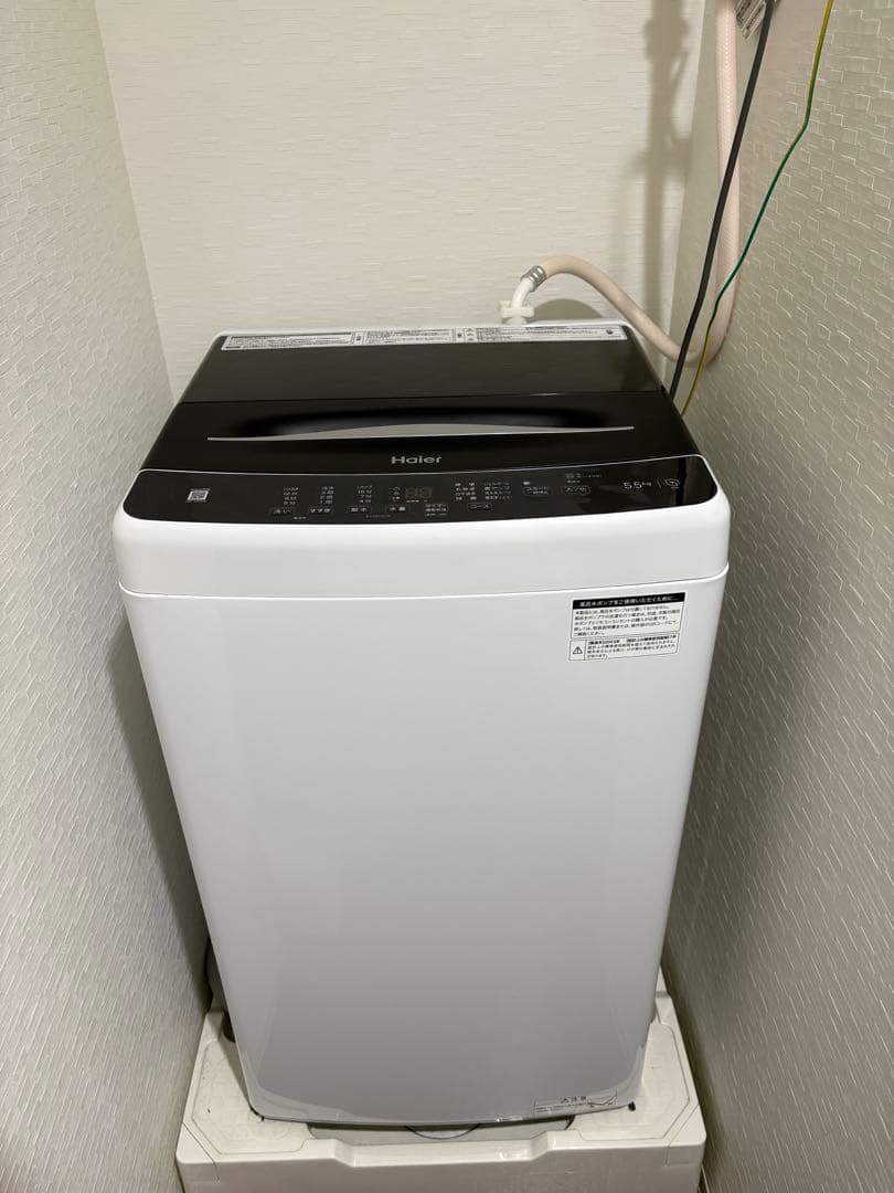 【遥さん‼️】2022年製Haier縦型洗濯機 5.5kgJW-U55A-K
