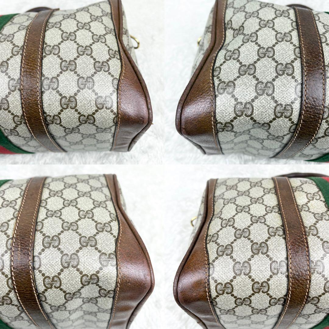 【美品】オールドグッチ シェリーライン GGスプリーム ボストンバッグ 2way