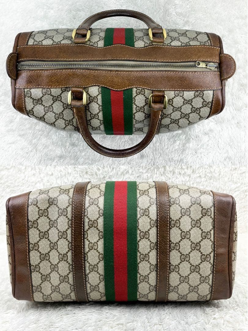 【美品】オールドグッチ シェリーライン GGスプリーム ボストンバッグ 2way