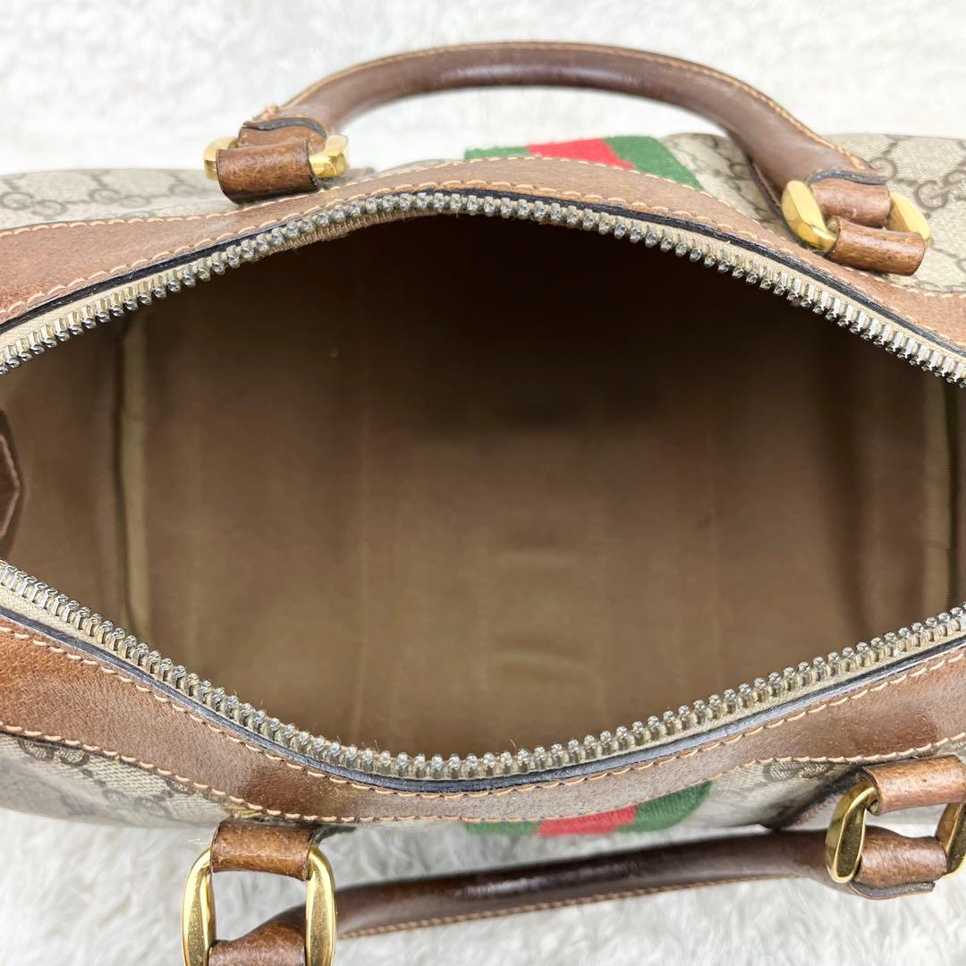 【美品】オールドグッチ シェリーライン GGスプリーム ボストンバッグ 2way