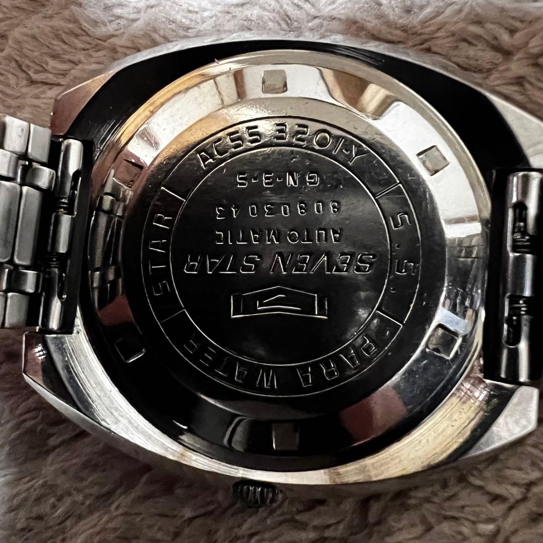 最安値　極上品　美品稼働1968年代物　希少ビンテージ時計ブラックcustom7