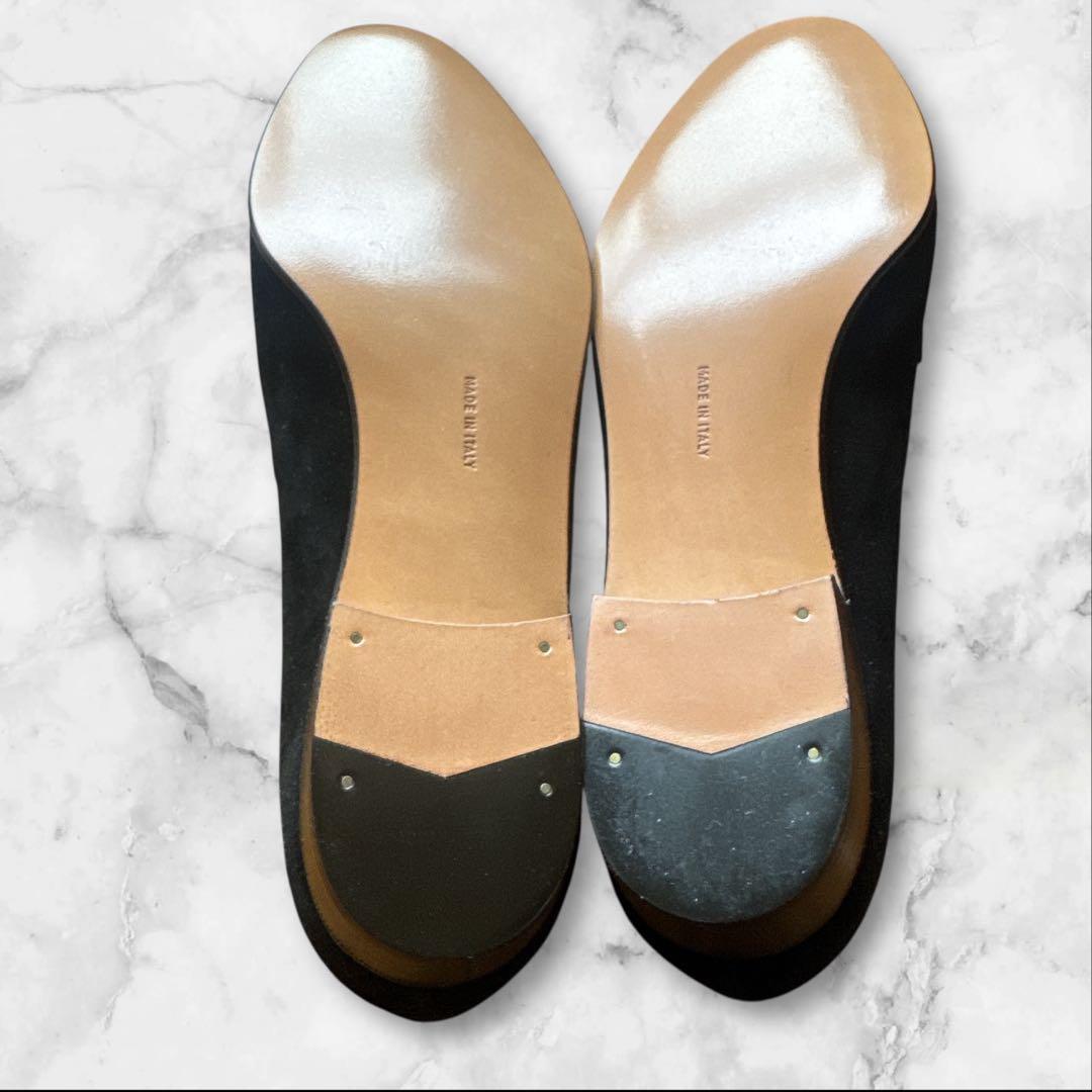 S*e様 フェラガモ ローファー　ガンチーニ　ヒール　黒　ベロア　サイズ　5 1