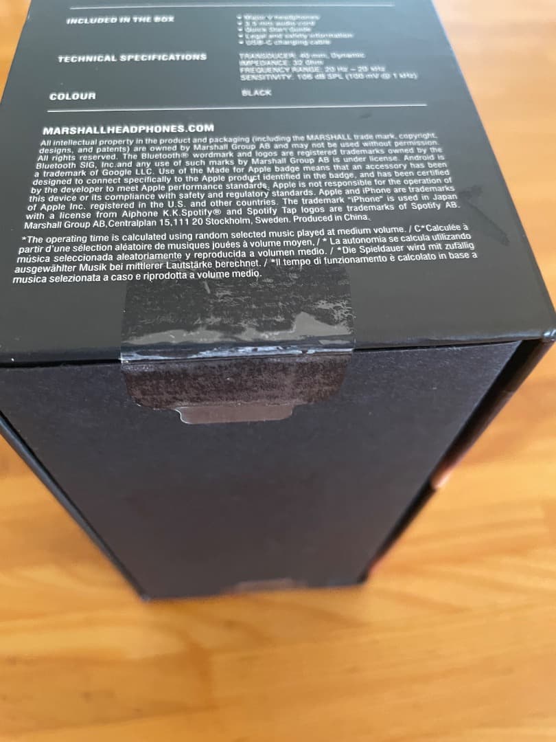 ヨ*シ様 【未開封】Marshall Major V ワイヤレスヘッドフォンブラ