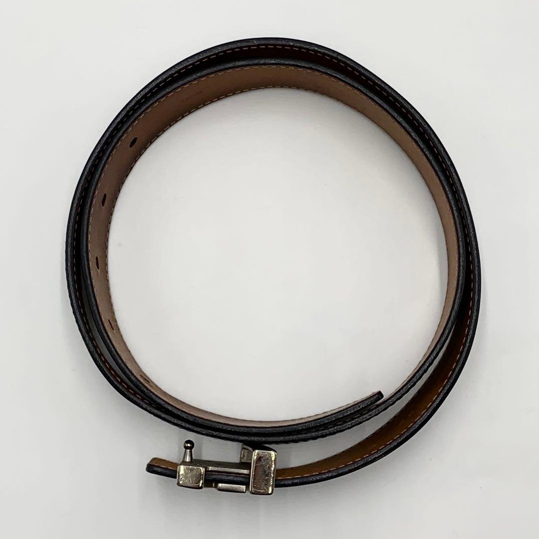 ルイヴィトン ベルト サンチュール LV イニシャル　エピ レザー ブラック