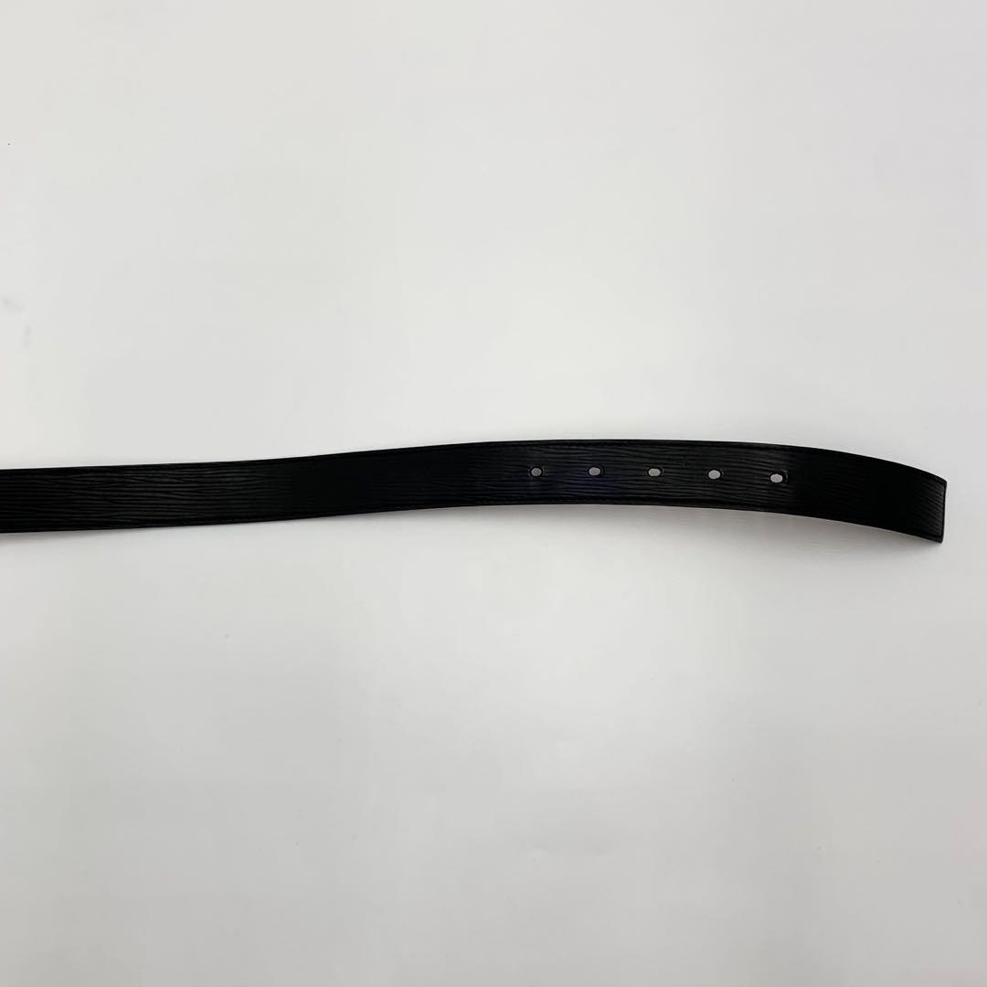 ルイヴィトン ベルト サンチュール LV イニシャル　エピ レザー ブラック