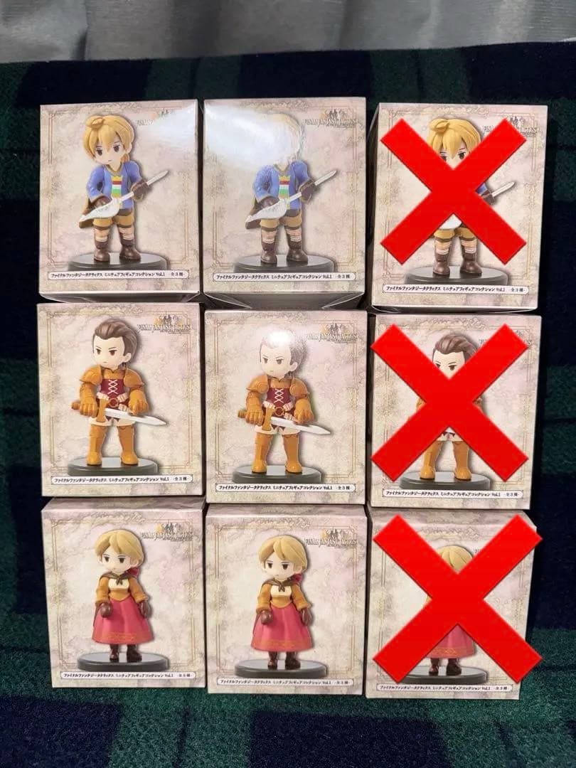 ファイナルファンタジータクティクス ミニチュアフィギュアコレクション　2セット