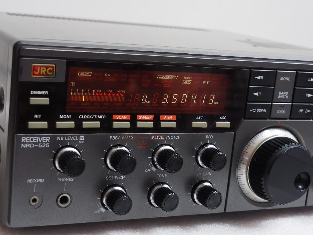 日本無線 JRC NRD-525 広帯域受信機 V.UHFコンバータ内蔵/元箱