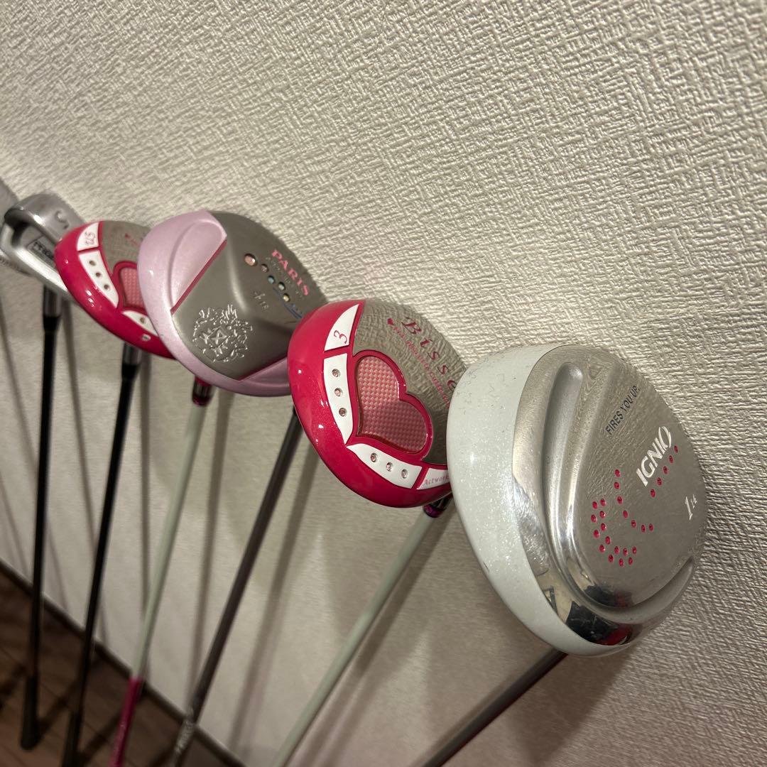 イグニオ他　レディースL 13本　右利き　ゴルフセット　PRGR