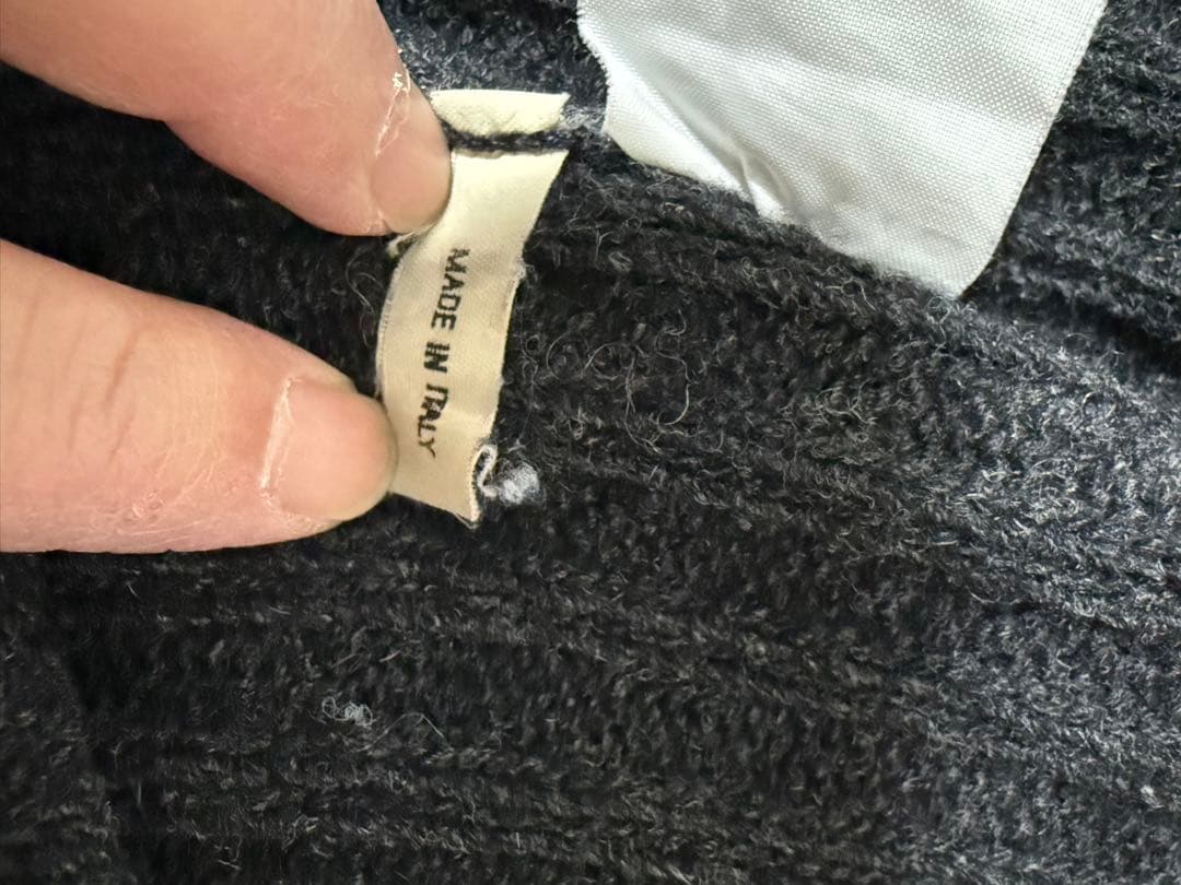 HELMUT LANG ダークグレー ハイネック M