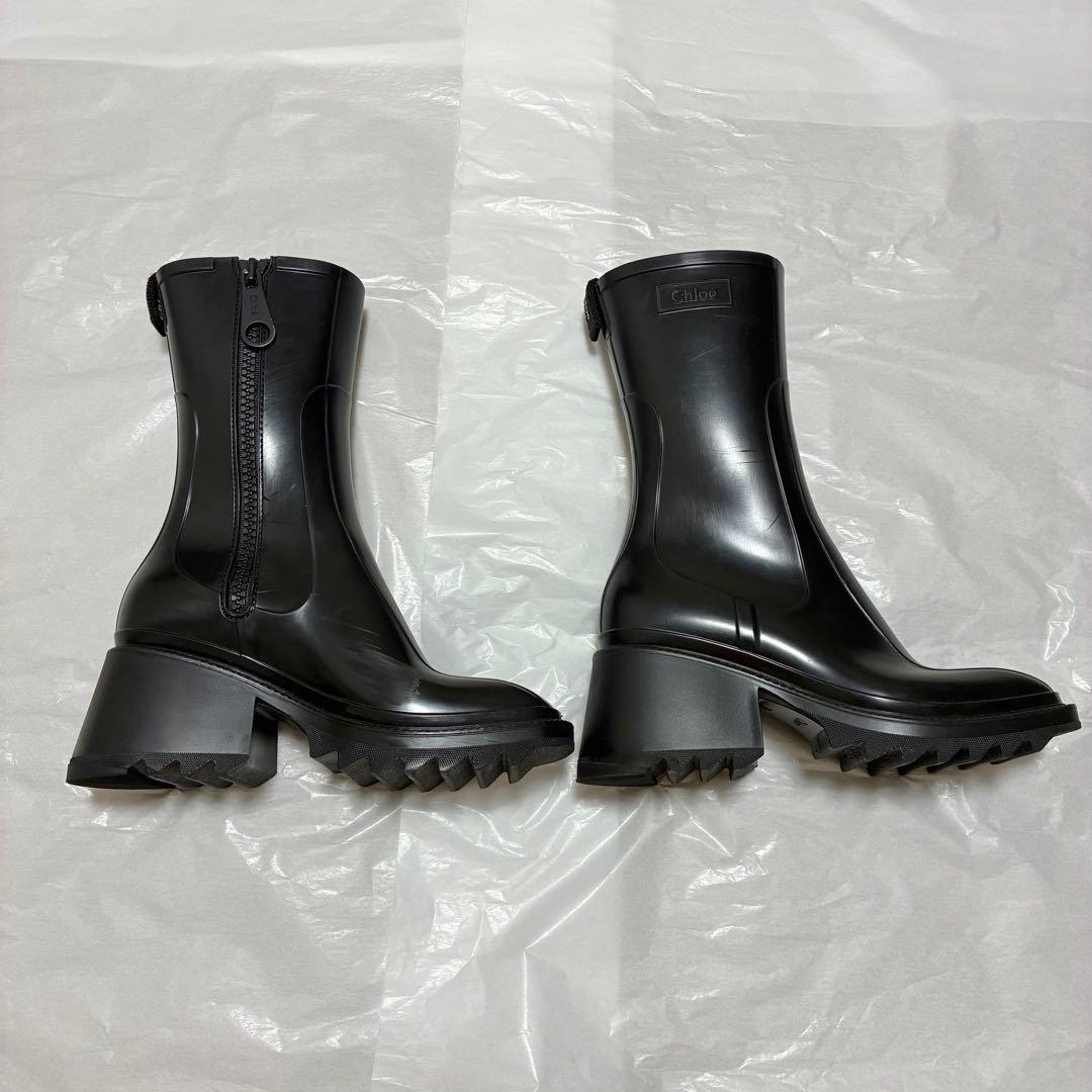Chloe クロエ BETTY レインブーツ 36 ブラック