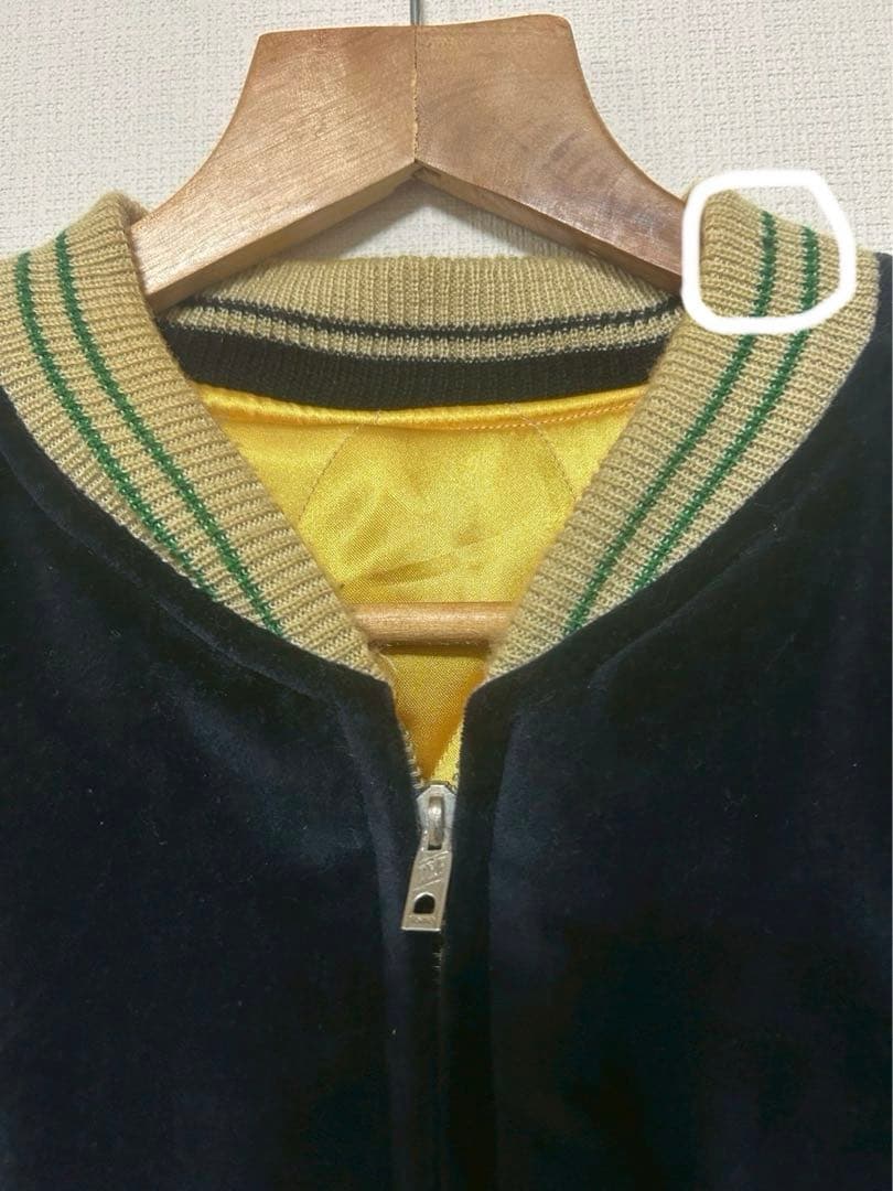 テーラー東洋スカジャン　リバーシブル　別珍×サテンキルト　L TT11147