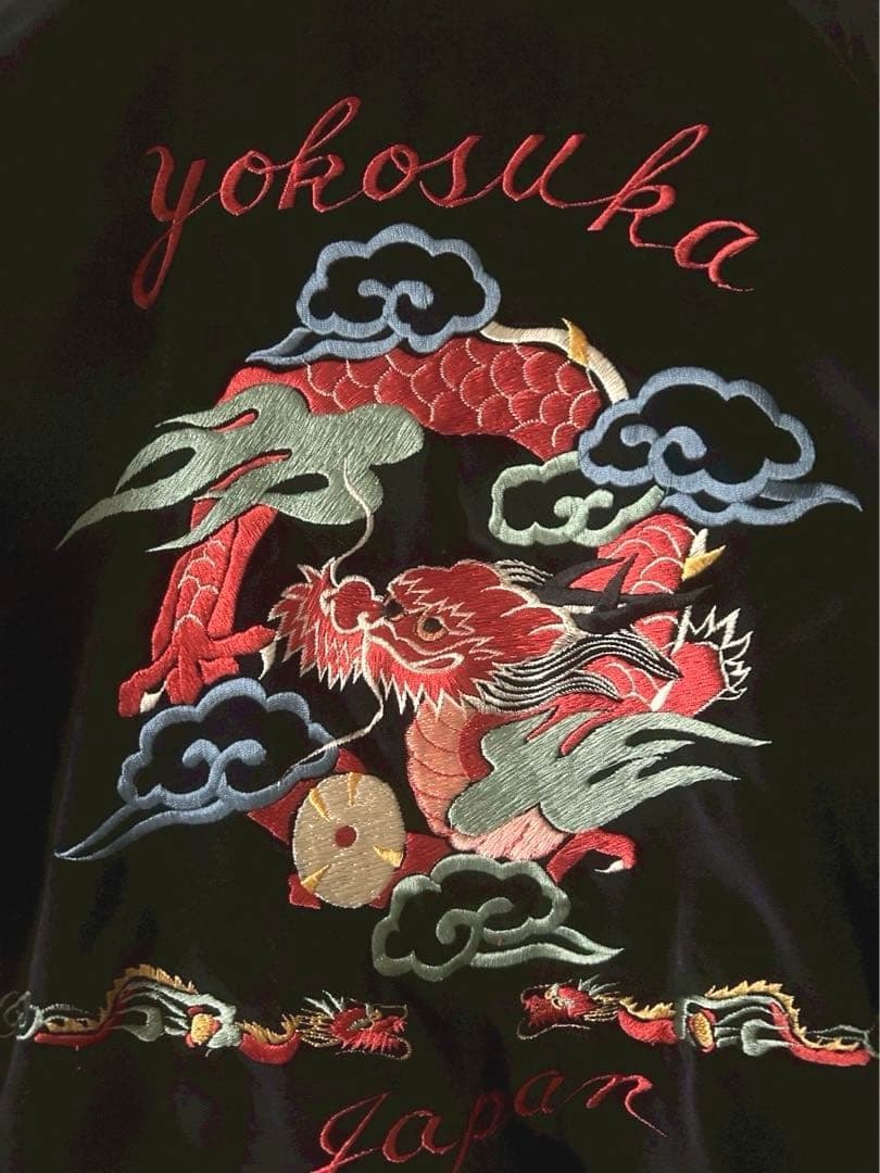 テーラー東洋スカジャン　リバーシブル　別珍×サテンキルト　L TT11147