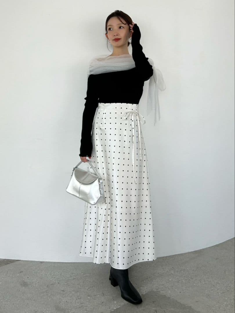 【2025AW今季新作】3wayリボンオフショルニットプルオーバー