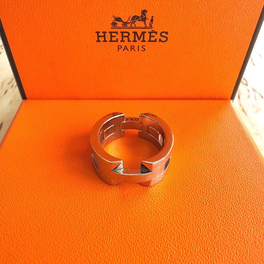 希少 HERMES Turbo リング 60サイズ メンズ 指輪