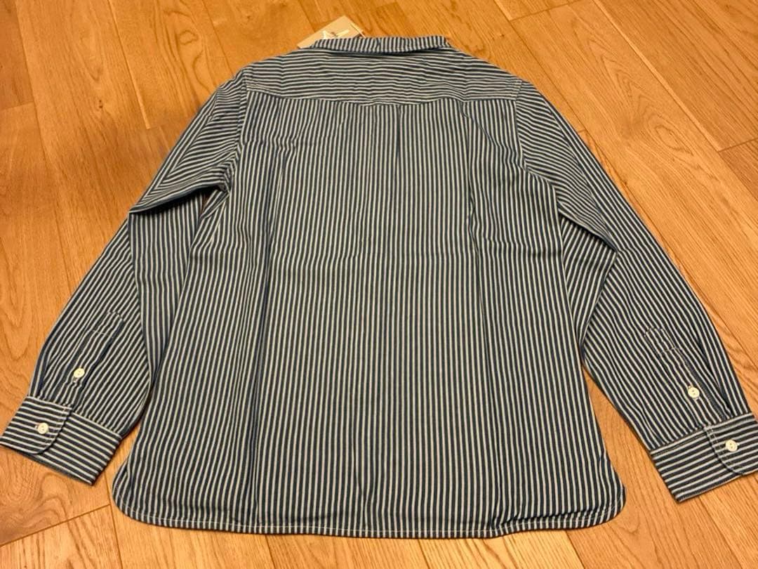 KARAKU カラク アメカジ定番　ストライプカーゴシャツ