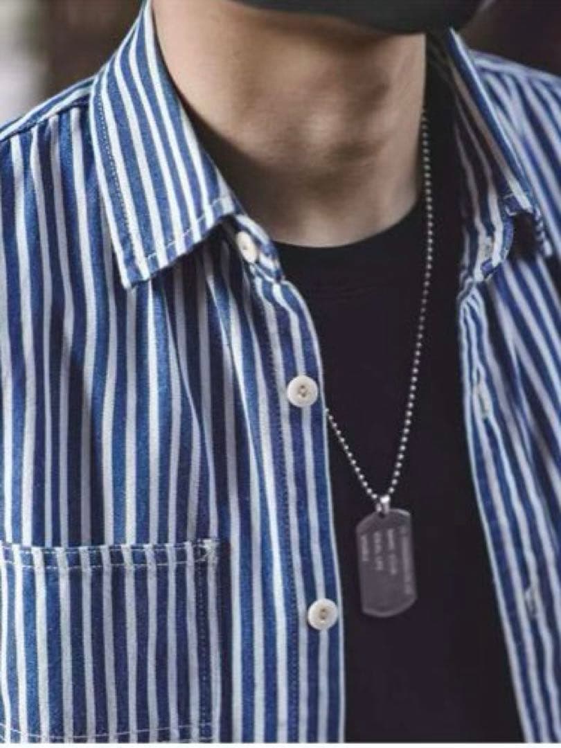 KARAKU カラク アメカジ定番　ストライプカーゴシャツ