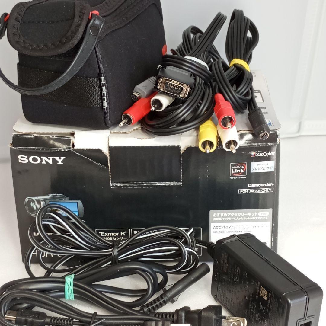 極美品 SONY ビデオカメラ ハンディカム HDR-CX170 レッド