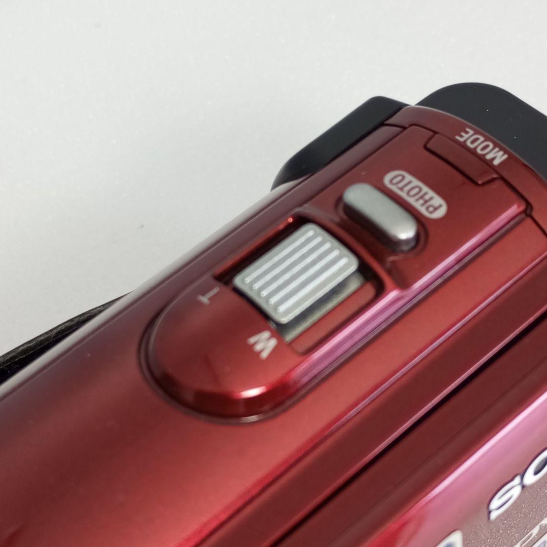 極美品 SONY ビデオカメラ ハンディカム HDR-CX170 レッド