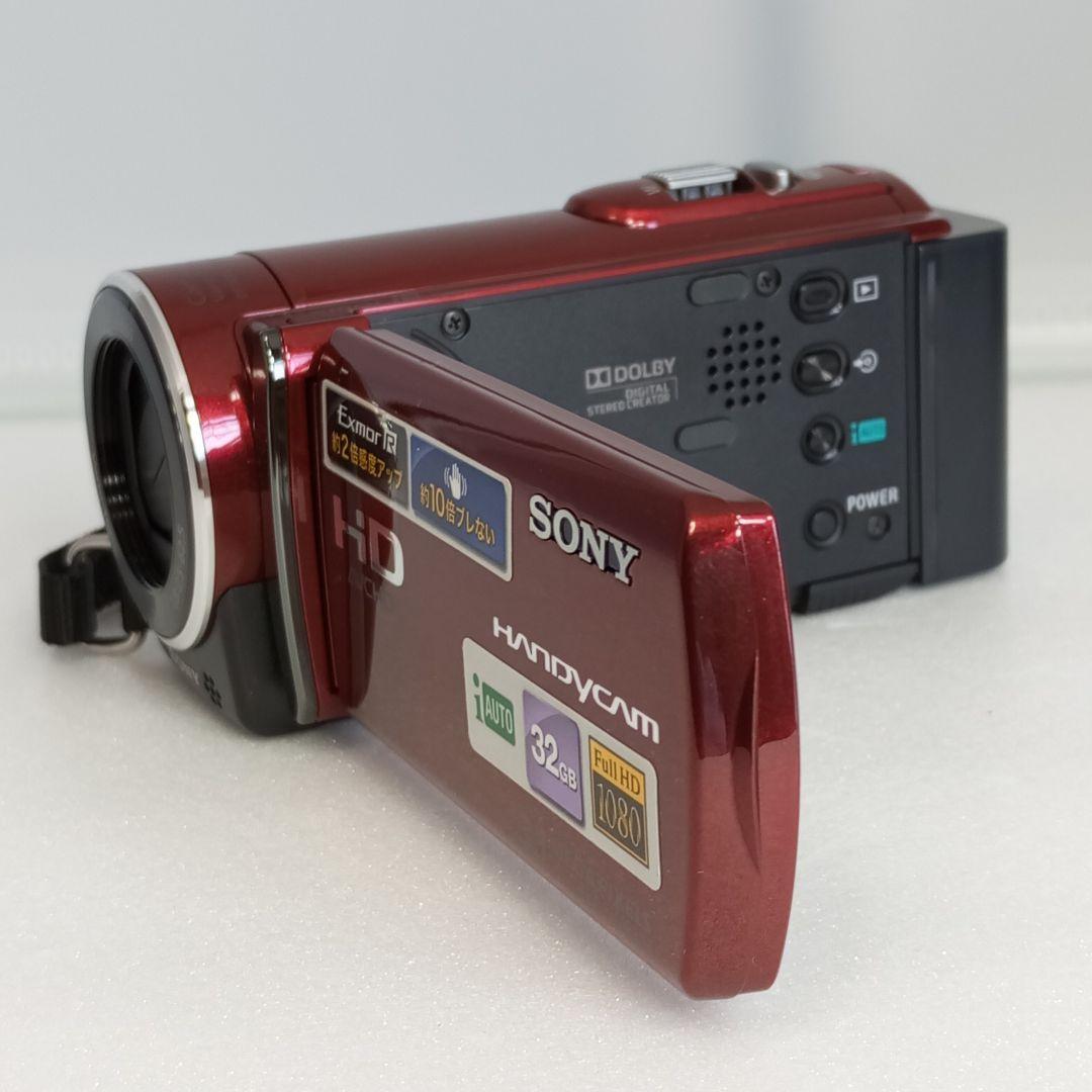 極美品 SONY ビデオカメラ ハンディカム HDR-CX170 レッド