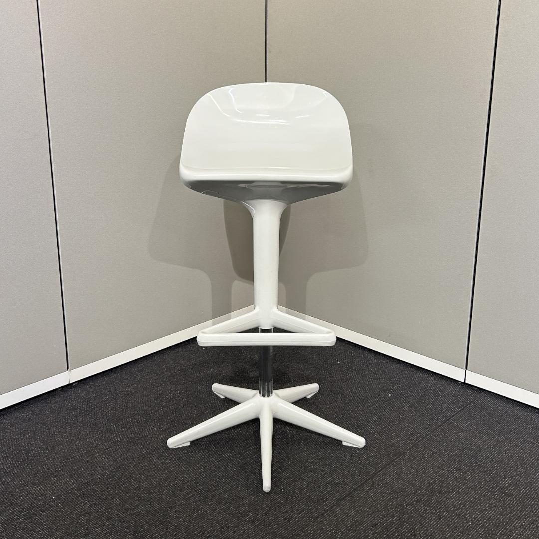 Kartell カウンターチェア SPOON ホワイト ハイチェア ハイスツール