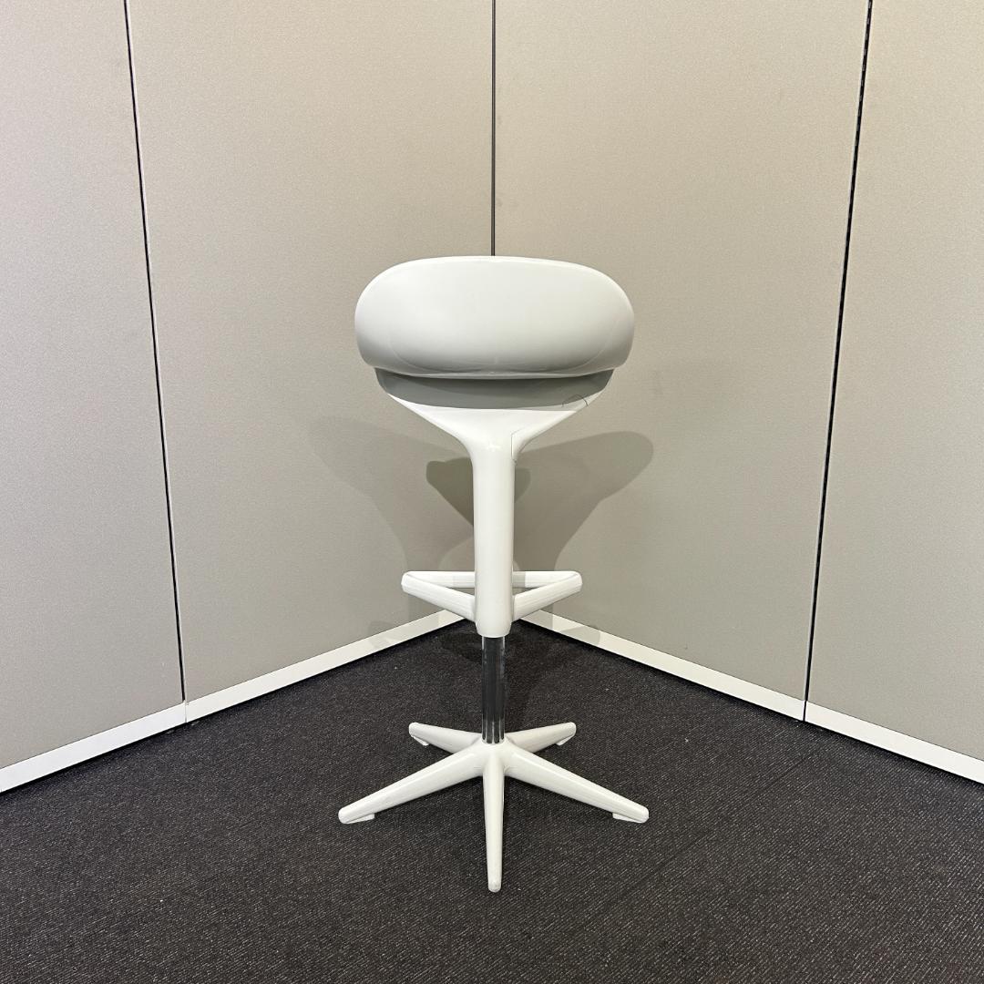 Kartell カウンターチェア SPOON ホワイト ハイチェア ハイスツール