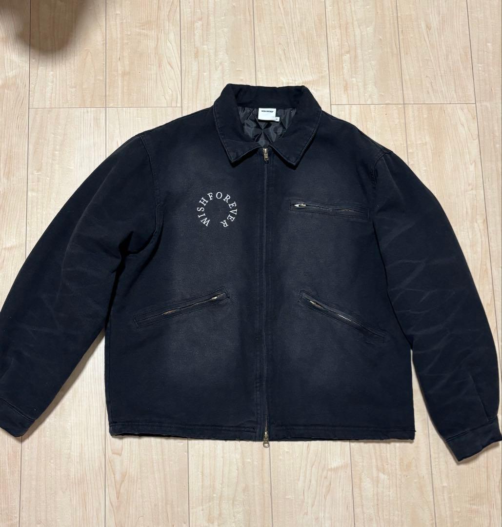 WISHFOREVER ドローコードビンテージライクショートダックジャケット