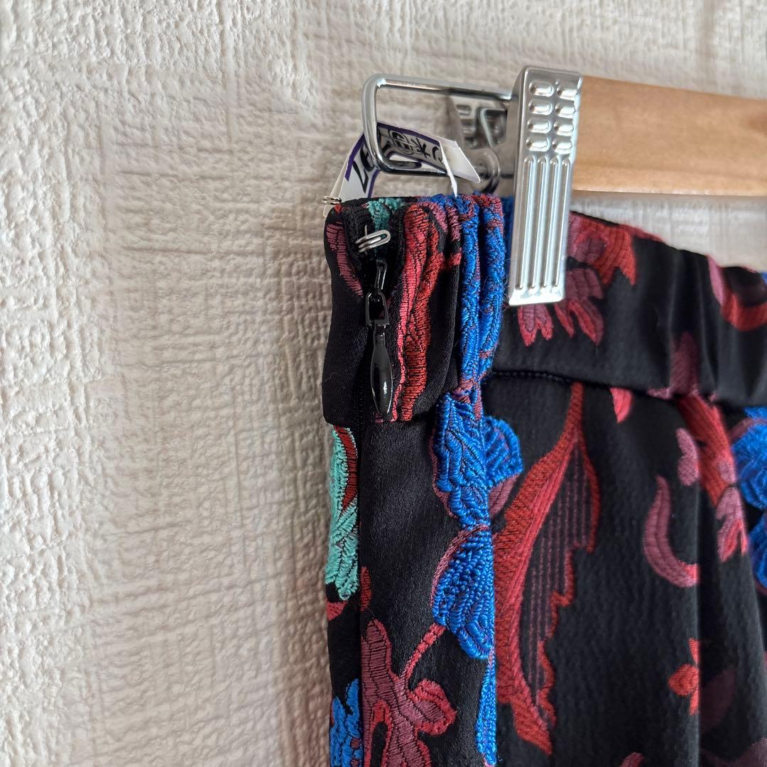 グレースコンチネンタル　花柄 刺繍 スカート　38