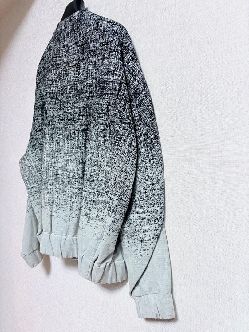 【新品】アタッチメント LI/C グラデーション ジャカード ノーカラーブルゾン