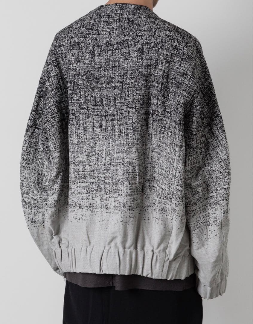 【新品】アタッチメント LI/C グラデーション ジャカード ノーカラーブルゾン