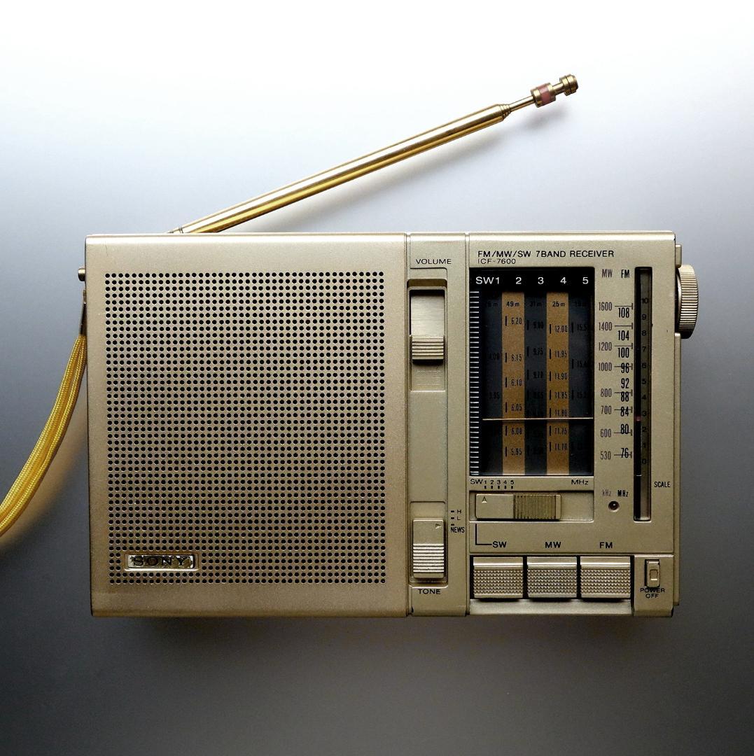 【動作品】ICF-7600 ソニー ラジオ 超希少30万台記念 ヴィンテージ