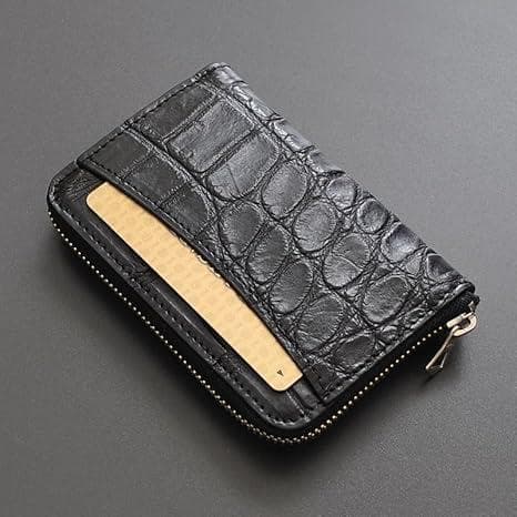 【匿名送料込み★新品】本クロコダイル　日本製　JRA認定　ラウンドケース艶