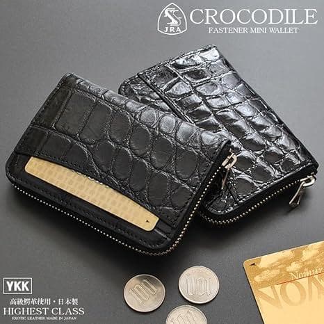 【匿名送料込み★新品】本クロコダイル　日本製　JRA認定　ラウンドケース艶