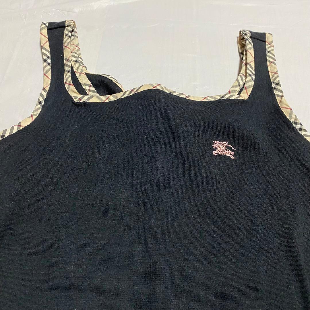 BURBERRY BLUE LABEL タンクトップ キャミソール　38 黒系