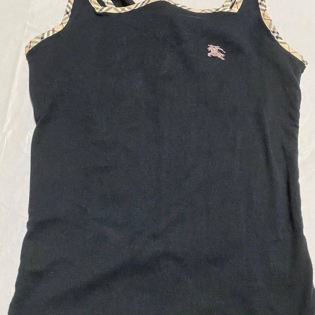 BURBERRY BLUE LABEL タンクトップ キャミソール　38 黒系