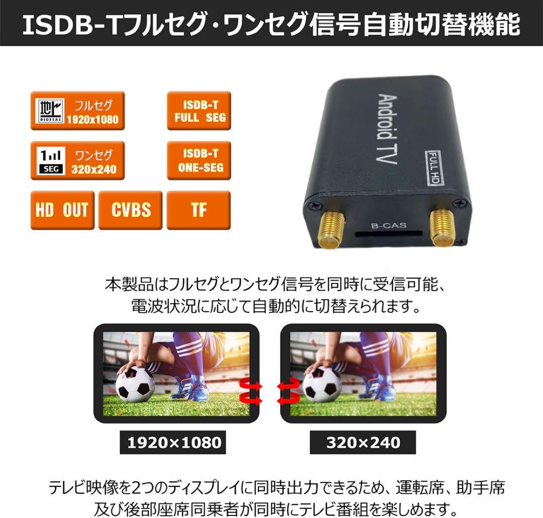 【USB式フルセグ】DT10ミラー型ドライブレコーダー 9.66インチ 2Ｋ画質