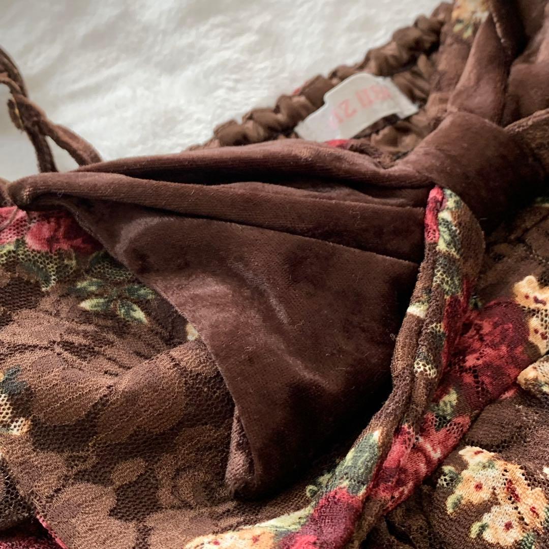 LIZ LISA 00’s 花柄　ベロアチャニック