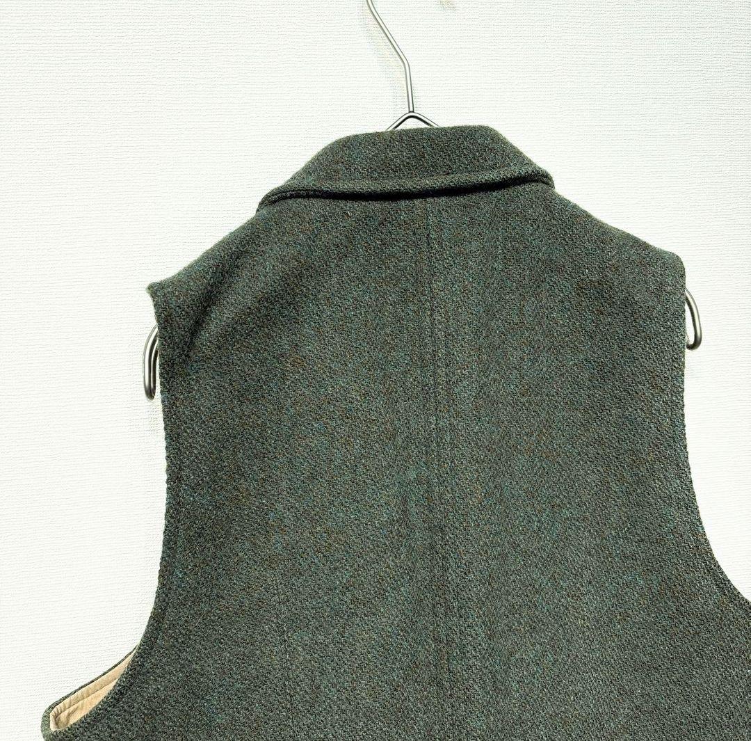 ナイジェルケーボン × ハリスツイード マロリーベスト 英国製 ウール 48
