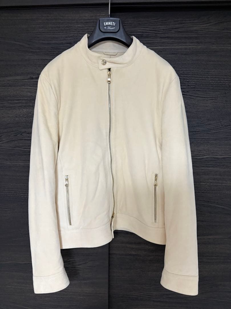 【やまさん専用】エンメティアンドレア白×ゴールド　スエード　B.R.SHOP別注