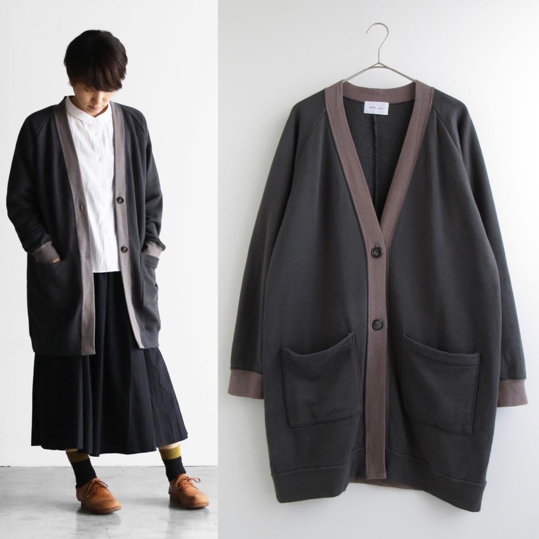 HUIS 遠州織物 SUVINスウェットロングカーディガン