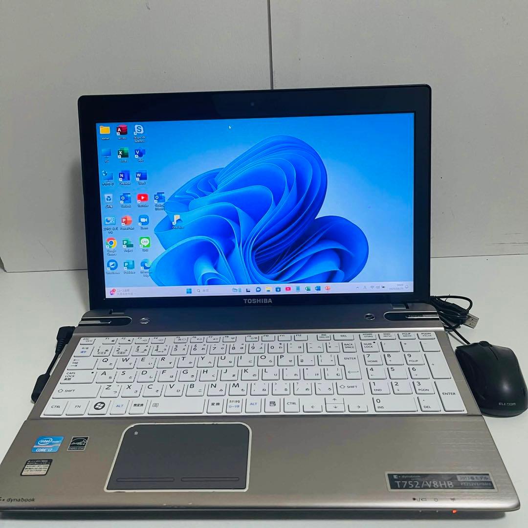 T5 TOSHIBAノートパソコンi7高速SSDサクサク動くWindows11