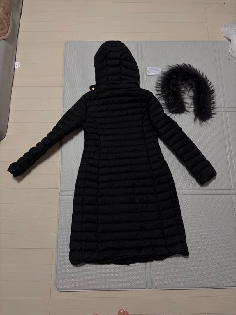 美品 TATRAS ポリテアマ ロングダウン 黒 正規品 ファー難ありサイズ02