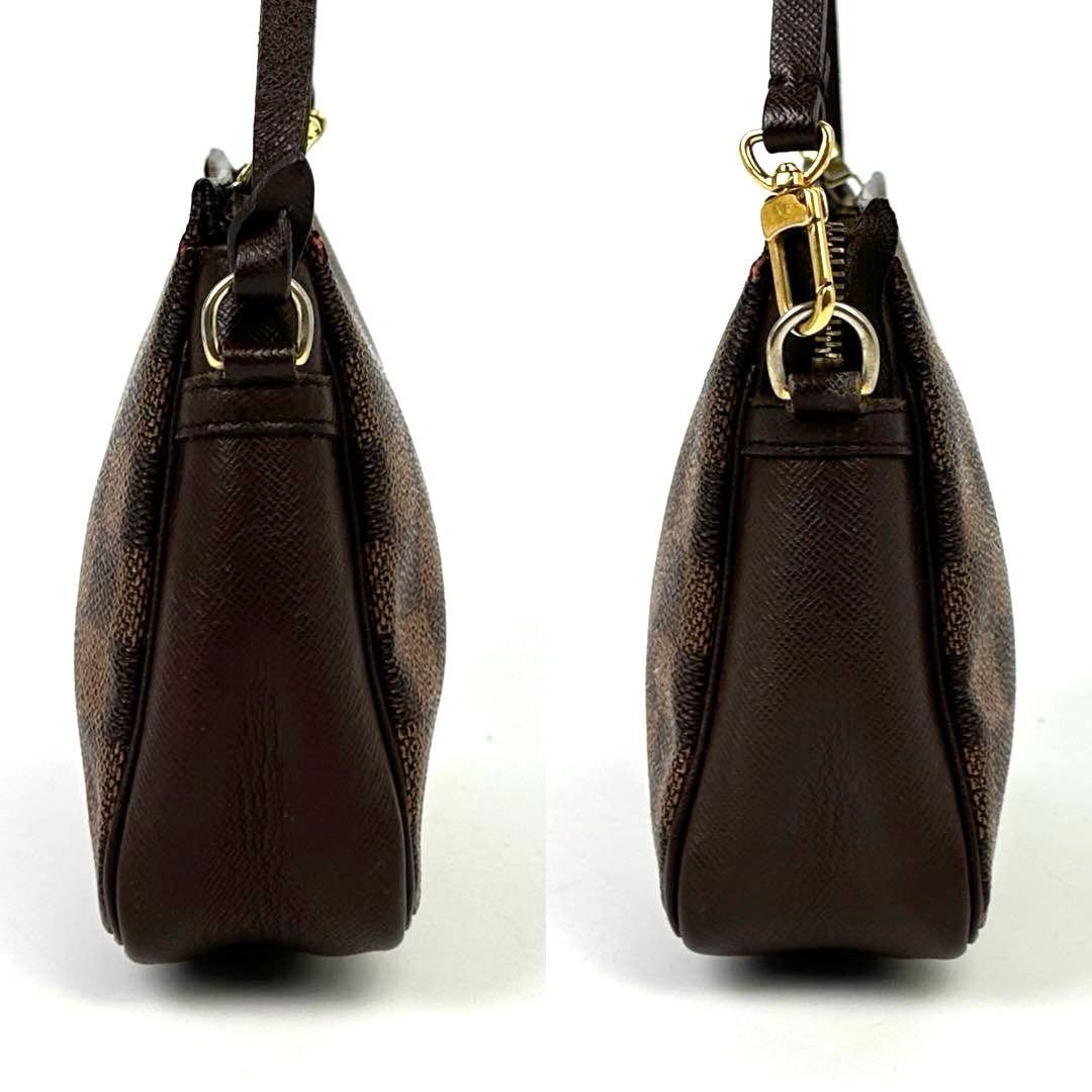 【美品】ルイヴィトン　ダミエ　トゥルースメイクアップ　ポーチ　N51982　革