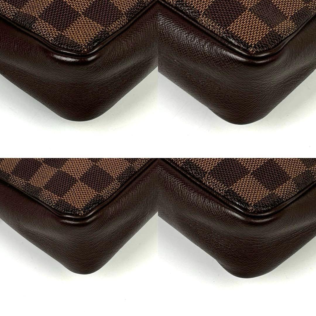 【美品】ルイヴィトン　ダミエ　トゥルースメイクアップ　ポーチ　N51982　革