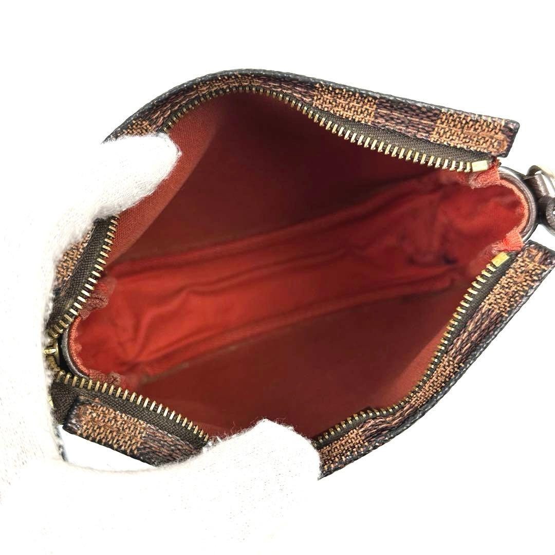 【美品】ルイヴィトン　ダミエ　トゥルースメイクアップ　ポーチ　N51982　革